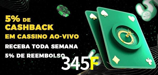 Promoções do cassino ao Vivo 345F